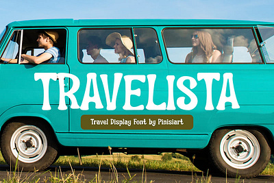 Travelista – Vacation Display Font branding children design display font font gaming movie poster travel youtube