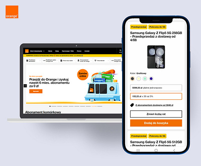 Research and design of functionalities for Orange e-commerce e commerce idi orange research ui design ux design