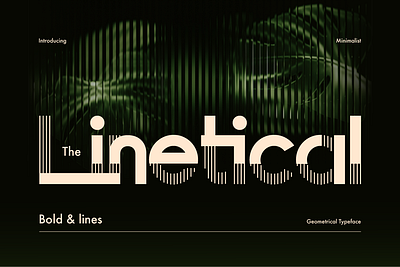 Linetical bold and lines branding customize font font font design font style geometrical font lettering logo type type design type letter typeface typewritter unique font