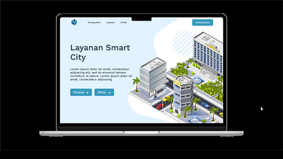 UI/UX Landing Page Smart City design landing page ui web design