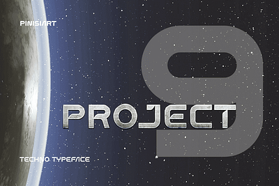 Project 9 – Techno Font branding branding font children design display font font futuristic gaming illustration modern poster scfi youtube