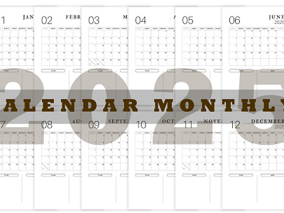 2025 monthly calender best planner design graphic design minimal planner pla planner