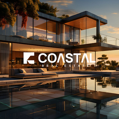 COASTAL REAL ESTATE abstract branding graphic design logo realestate