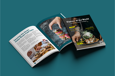 Magazine Layout - Food Culinary Magazine with Clean Style cleandesign creativedesign editorialdesign editoriallayuout indesign layoutdesign magazine magazinedesign magazinelayout minimaldesign moderndesign printdesign printmagazine