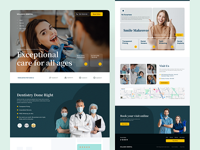 Dental Health Website clean dental dental care dental care website dental clinic dental landing page dental website dentist website doctor health care hospital landing page medical medical care nurse orthodontics tooth ui web website