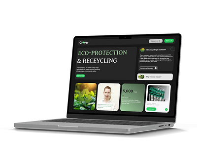 Eco Protection & Recycling-website ui eco and recycling website ui eco nature ui ux eco protection ui nature protection ui nature protection website