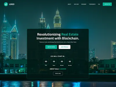 Real Estate - Token Utilities Screenshot branding design graphic design illustration logo typography ui ux vector website design