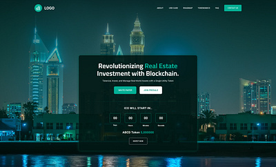 Real Estate - Token Utilities Screenshot branding design graphic design illustration logo typography ui ux vector website design