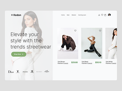 Kedon - Fashion App UI Design branding ui