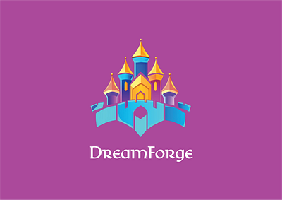 DreamForge Logo Design branding design graphic design illustration logo typography vector