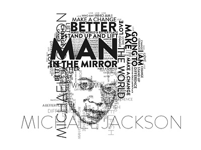 MJ's Typography Poster font king kingofpop michael michaeljackson mj theking typography