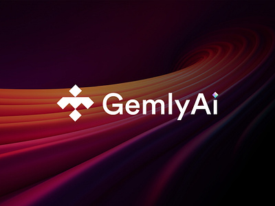 gemly, ai, tech logo design ai ai logo artificial intelligence brand identity branding creative design gem gemly logo icon logo logo design modern logo nft tech