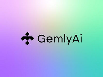 gemly, ai, tech logo deisgn ai ai logo artificial intelligence brand identity branding creative design gem gemly logo icon logo logo design modern logo nft tech