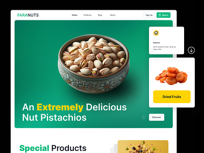 Faranuts Website Design design graphic design ui uiux ux website website design