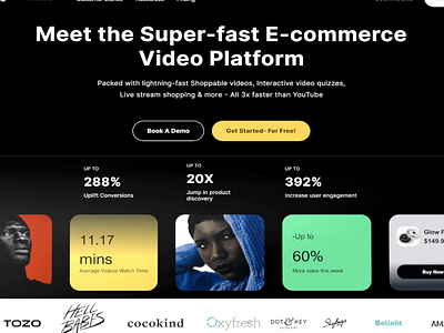 Ecommerce Video Platform ecommerce video platform ui video platform ui video platform website ui