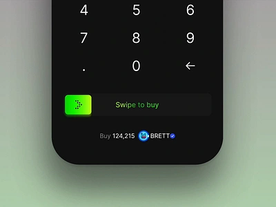 Swipe to buy interaction animation animation app button buy modal colorful crypto dark mode dark ui interaction ios keyboard motion graphics pokemon card prototype stock app swipe ui wangmander web3