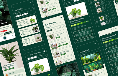 Green- Guard! Your Indoor Plant Care Companion appdesign casestudy indoorplantapp userexperience userinterface