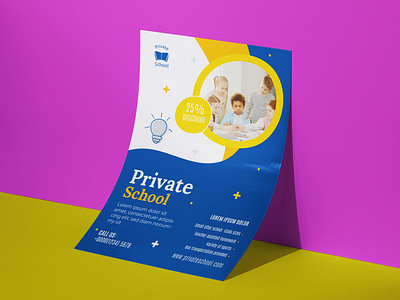 Private school education flyer design brochure brochure design x e learning e learning flyer education flyer flyer flyer design x kids kids school x learning platform online class online education x online school x print design private school school school flyer