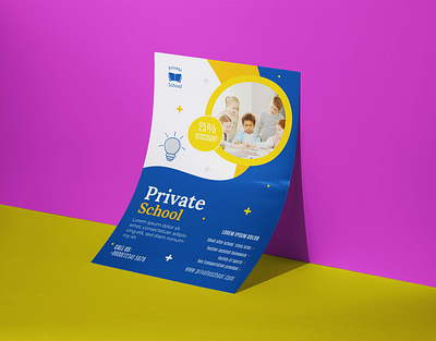 Private school education flyer design brochure brochure design x e learning e learning flyer education flyer flyer flyer design x kids kids school x learning platform online class online education x online school x print design private school school school flyer