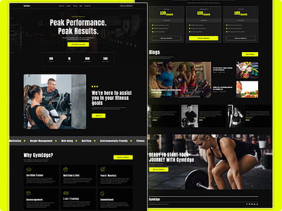 Fitness Website design fitness website free template gym website mobile uiux design template ui ui ux design template user experience design user interface user interface design web design website template design