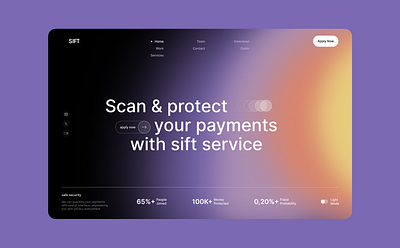 SIFT - Fintech Website ui