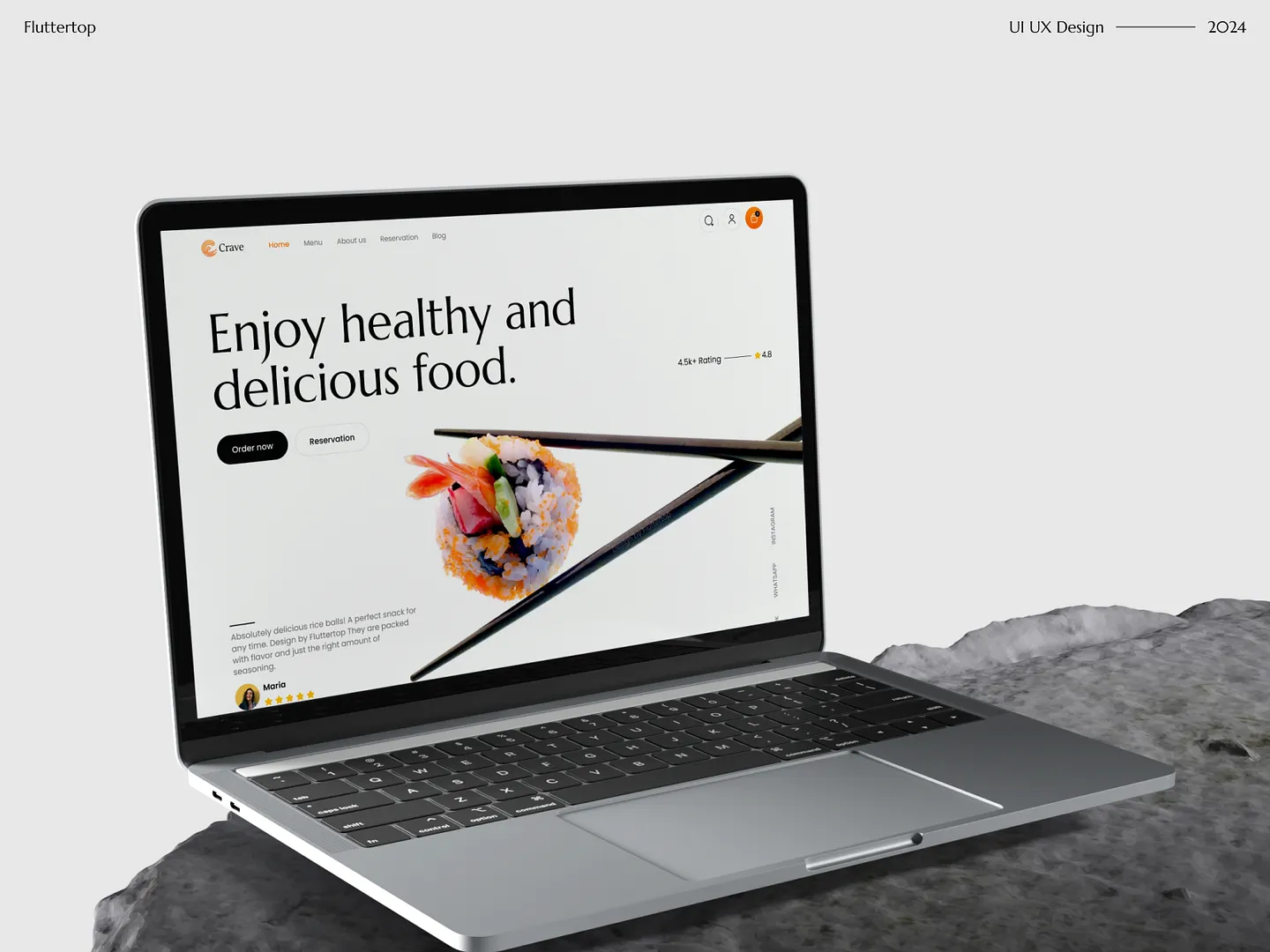 Japanese Cuisine Website UI Design: A Modern Approach