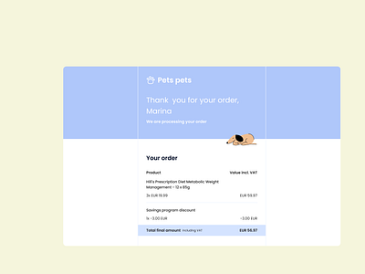 Daily UI #017: Purchase Receipt dailyui