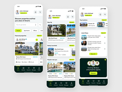 Real estate mobile app design andraoid app design buy property design ios minimal design mobile app mobile app design mobile prototype properties properties app real estate real estate mobile app design sell property ui ui design ux ux design