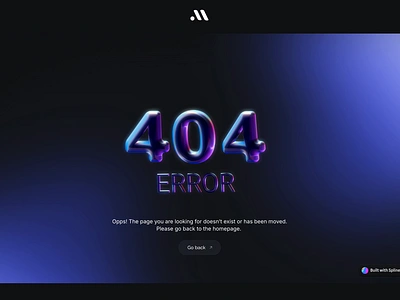 404 Page 008 404 404page dailyui midas motion graphics ui ux