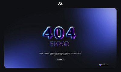 404 Page 008 404 404page dailyui midas motion graphics ui ux