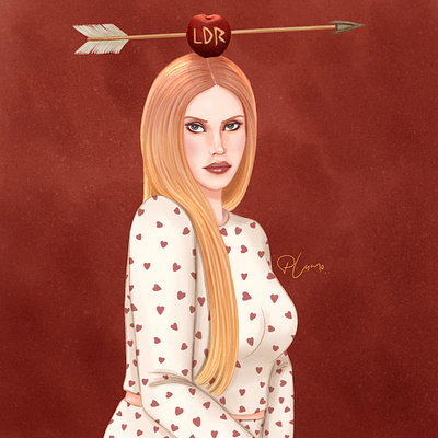 Lana Del Rey Fanart: Arrow of Love art cartoon design draw fanart graphic design hand draw illustration