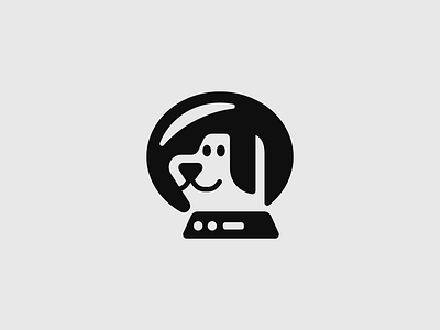 Astronaut dog logo animal astronaut brand branding design dog doggy elegant graphic design illustration logo logo design logo designer logodesign logodesigner logotype modern negative space negativespace pet