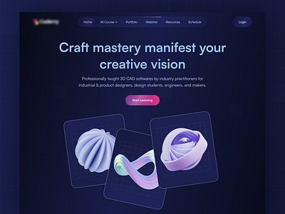 CAD E-learning Website 3d course business website cad cad course cademy course app e learning educational platform elearning platform learn learn skills learning website online learning website design website redesign