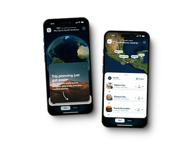 New planning experience for Polarsteps app interface itinerary map polarsteps product design travel trip ui ux