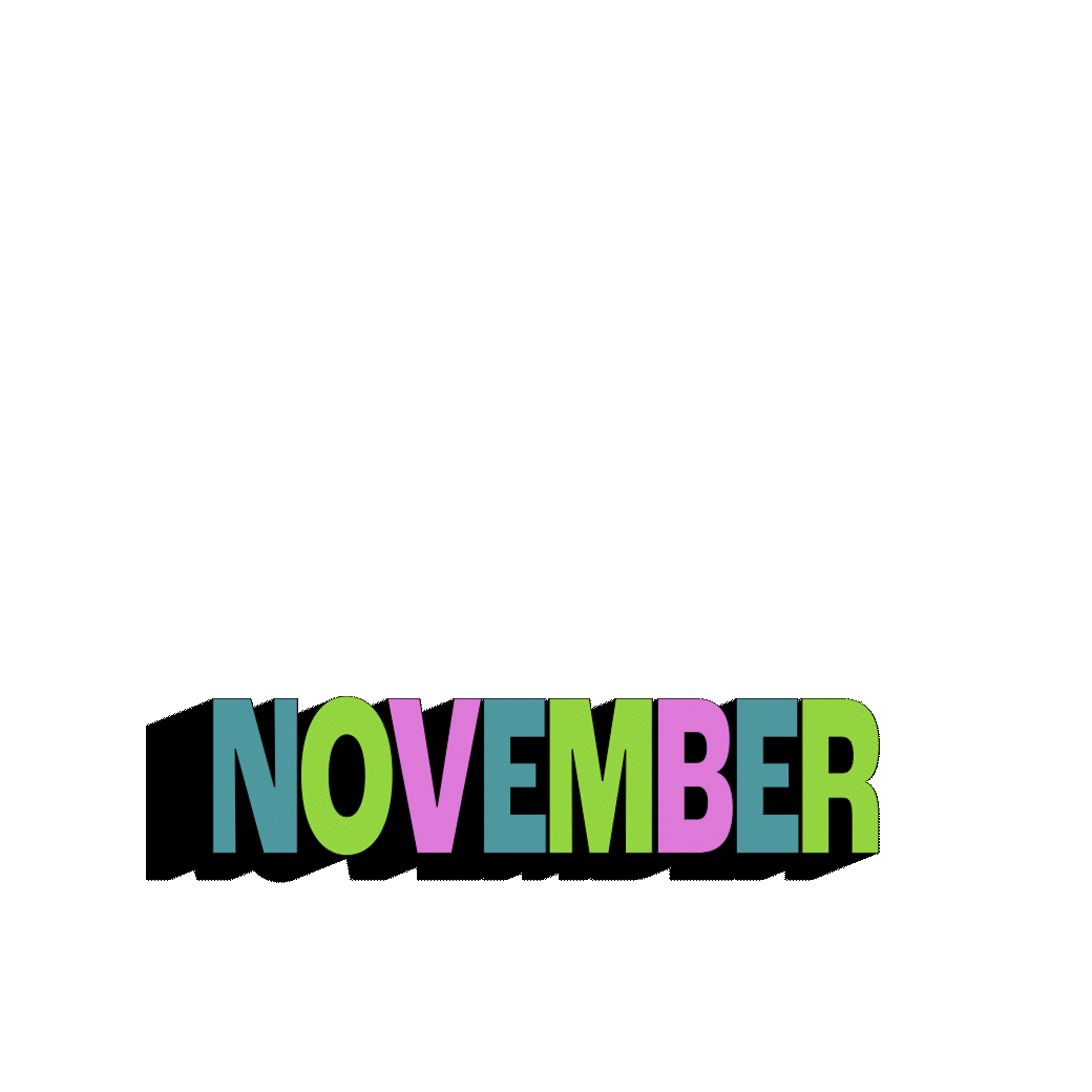 November Giphy 2d 2d animation animation lettering animation motion design motion graphics type animation