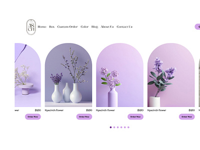 Flower shop-UI design colorful creative design flower shop hdm marketing pink purpule ui ux