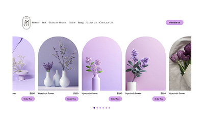 Flower shop-UI design colorful creative design flower shop hdm marketing pink purpule ui ux