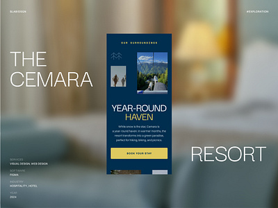 Exploration - The Cemara Resort design exploration homepage interface landing page resort ui user web design