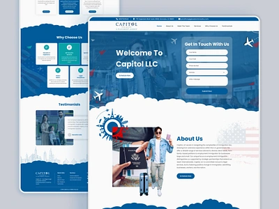 Capitol LLC Website UI Design – SEM Ready design portfolio immigration law law firm legal firm design legal website responsive design search engine makreting sem sem ready seo ready ui design ui ux user interface ux design ux optimization web design website design