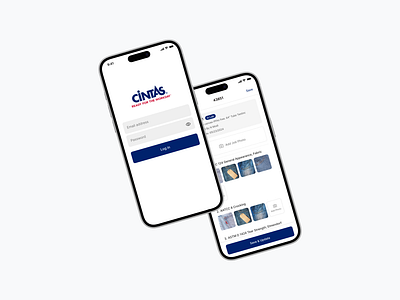 Cintas Mobile App android app interface ui user interface ux zenork