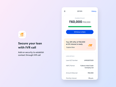 Secure your loan experience with IVR Call ivr call lending lending fetaure lending product loan mobikwik product design secure secure loan ui uxui