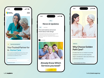 Home Care-Mobile Responsive Design. branding care website figma graphic design health care health website home care home care website landing page logo mobile mobile responsive motion graphics ui ui design ux ux design web design website website design