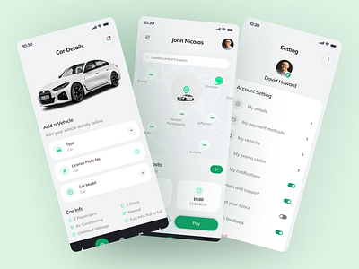 Car parking mobile app app app design application apps design booking design driving ios ios app mobile mobile app design mobile app ui parking spot search parking space parking ui uiux ux vehicle