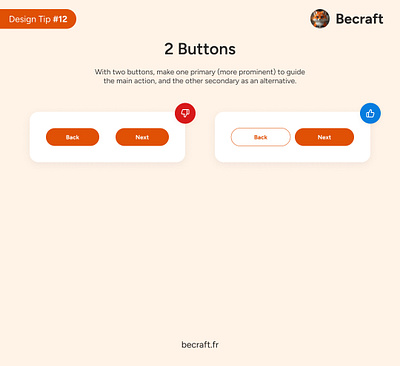 UI Design Tips #12 - 2 Buttons design do dont tips ui ui design ux ux design