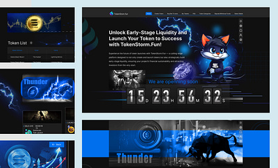 TokenStom.fun web design design figma design graphic design uiux design web design