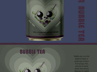 Brand identity for bubble tea branding design graphic design