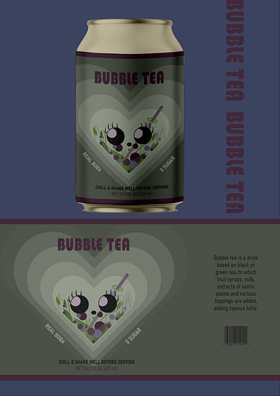 Brand identity for bubble tea branding design graphic design