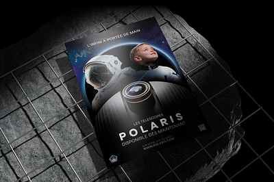 Polaris Space Branding - Posters 3d brand brand identity branding branding identity design graphic design identity illustration logo nasa nasa poster planet polaris poster render space space branding space poster visual identity