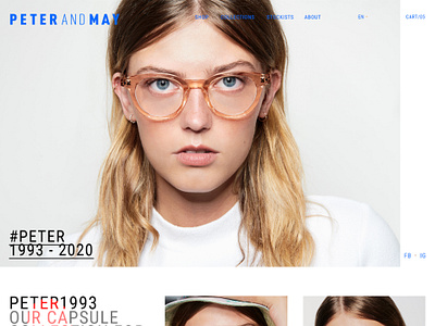 Peter And May Website Design (2019) fashion figma landing page ui ux web design