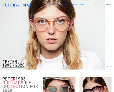 Peter And May Website Design (2019) fashion figma landing page ui ux web design